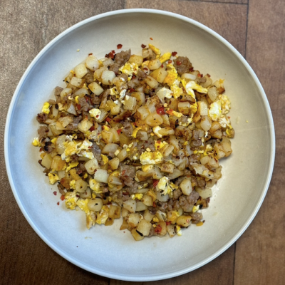 Southern Sausage & Red Pepper Hash Brown Bowl