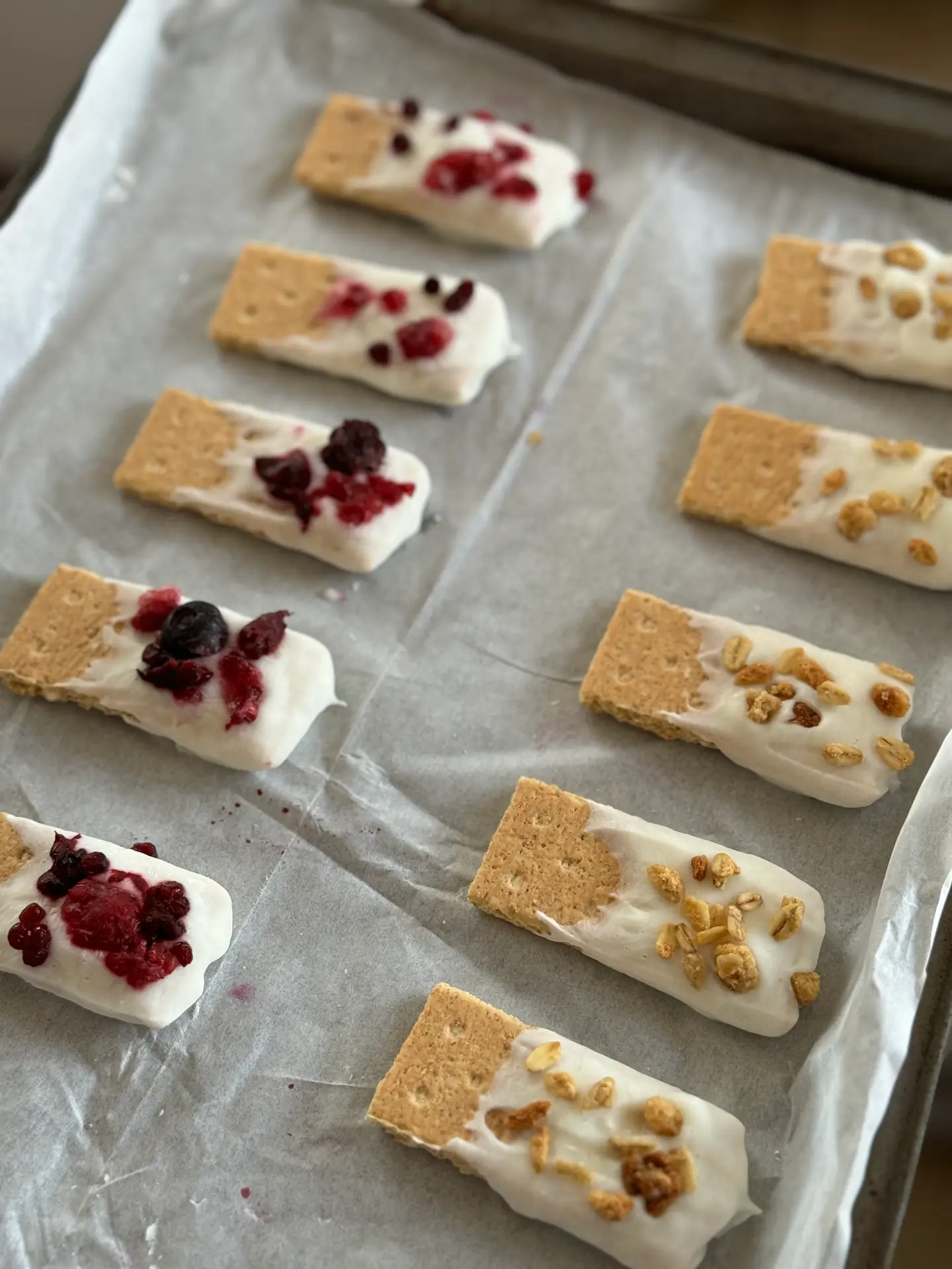 Healthy Yogurt Dipped Graham Cracker Bites for Kids